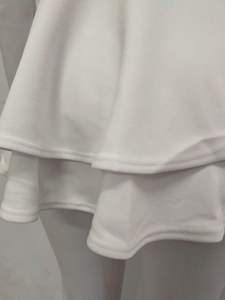 Ensemble deux pièces pour femmes, élégant, nouveau, uni, fin, col en V, tricot, bouton, formel, professionnel, bord festonné, pour le travail - Product Image 6