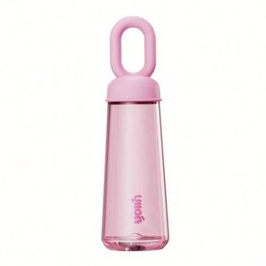 Petal-Shaped 500ml Reusable Water <b>Bottle</b> with Anti-Corrosion Coating and Straw Cap - Product Image 3