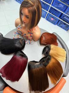 โปรโมชั่น Letsfly 12A SDD ผมตรงแบบ Bone Straight 5x5 คิมคัท บ็อบ ลูกไม้ปิดผม วิกผมแท้เวียดนามสำหรับผู้หญิงผิวสี - Product Image 5