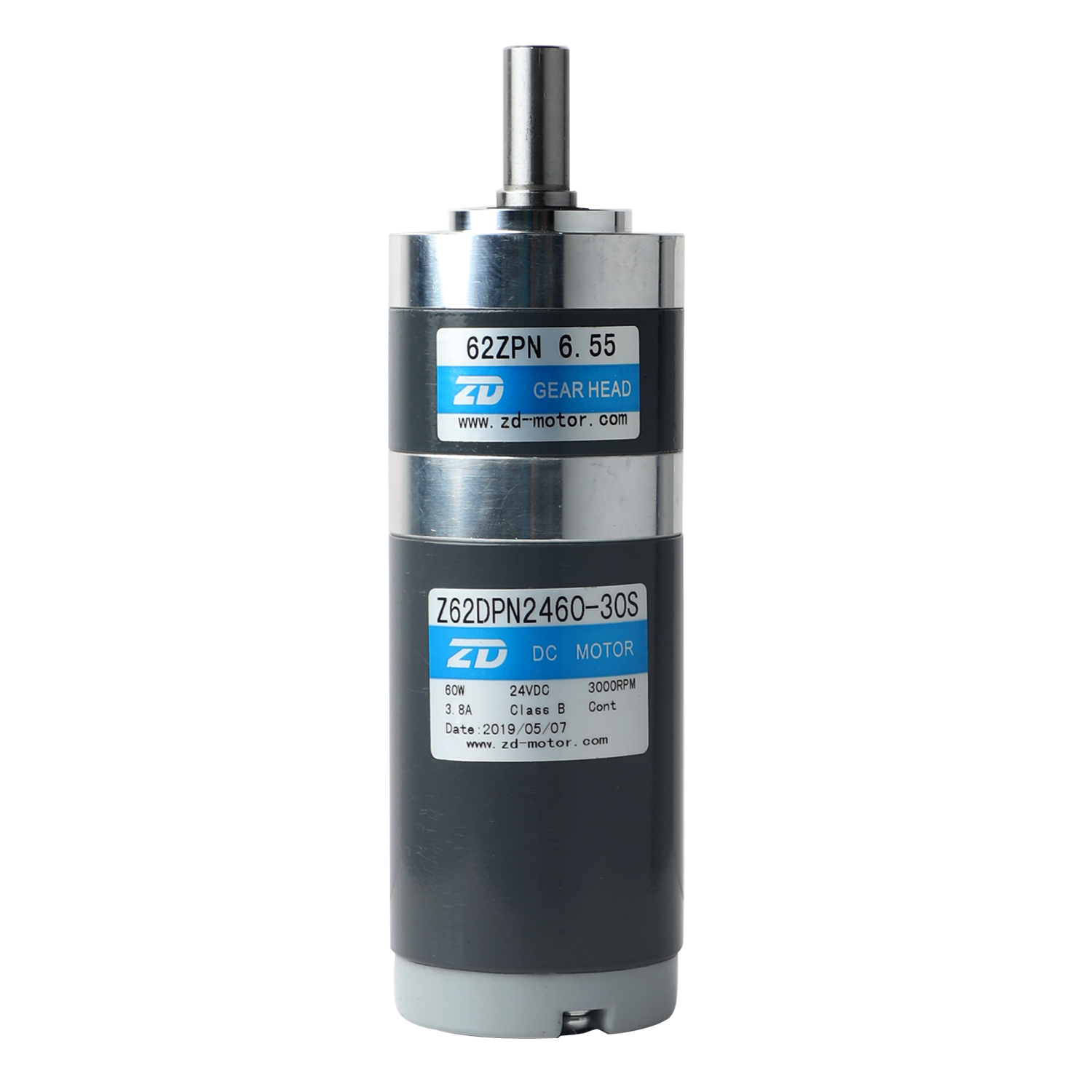 ZD Motor 24V 6W-300W DC Gear Motor with Gear Reducer Z62DP2460-30S