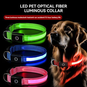 <span class=keywords><strong>Collar</strong></span> de Perro con Luces <span class=keywords><strong>LED</strong></span> Recargables de Alta Calidad, Ajustable, de Nailon, Brillante, Luminoso, Intermitente, de Lujo - Product Image 2