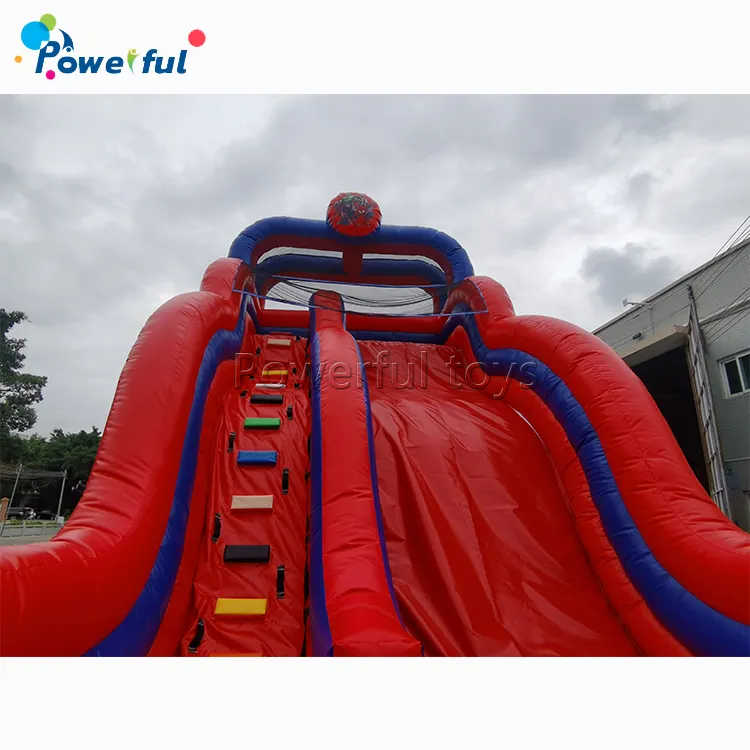 Durable animal spiderman inflatable bouncer jumping slide bouncing castle for kids