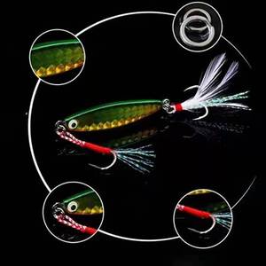 Leurre métallique explosif pour la pêche au maquereau en eau salée, petit jig plate 7g 10g 15g - Product Image 5