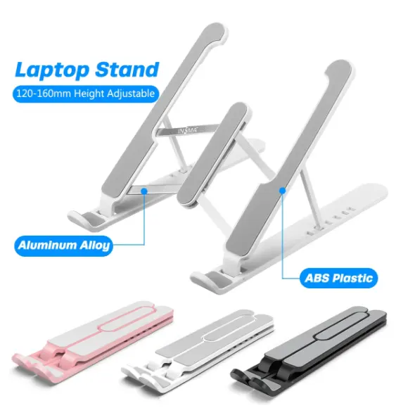 P1 प्रो Foldable ABS और एल्यूमीनियम लैपटॉप गोली स्टैंड पोर्टेबल डेस्कटॉप धारक माउंट समायोज्य लैपटॉप सहायक उपकरण