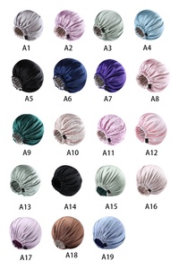 <span class=keywords><strong>Bonnet</strong></span> en satin de soie personnalisé avec logo, <span class=keywords><strong>bonnet</strong></span> de nuit réglable, bande élastique douce, <span class=keywords><strong>bonnet</strong></span> de sommeil pour femmes aux <span class=keywords><strong>cheveux</strong></span> bouclés naturels - Product Image 5
