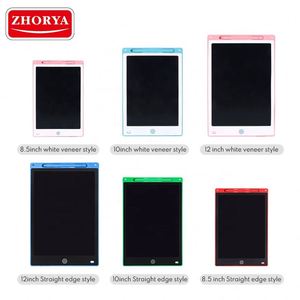 แผ่นเขียนอิเล็กทรอนิกส์ Zhorya กระดานวาดภาพดิจิทัล สีสันสดใส ขนาด 8.5/10/12 นิ้ว แท็บเล็ต LCD สำหรับเด็ก - Product Image 4