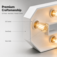 Lettres lumineuses personnalisables, enseignes alphabétiques 3D LED, lampe étanche IP65, multicolores pour hôtels, écoles, hôpitaux