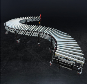 Stainless Steel Adjustable Flexible <strong>Telescopic</strong> Roller <strong>Conveyor</strong> New for Warehouse Loading &amp; Unloading - Product Image 5