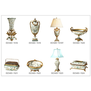 Mỹ Brass gốm đèn bàn tay làm sang trọng trang trí cạnh giường ngủ đèn bàn đèn đọc sách đèn cho phòng ngủ - Product Image 4