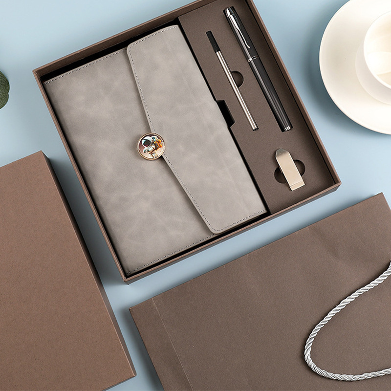 Gris Notebook + Pen + USB