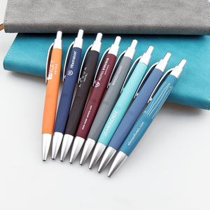 Mega Hot Sale DX LY7165 Custom Logo Ballpoint <strong>Pen</strong> Plastic Rubber Click Hotel Use <strong>Multiple</strong> <strong>Colors</strong> 1.0mm Writing Width 50pcs/Box - Product Image 3
