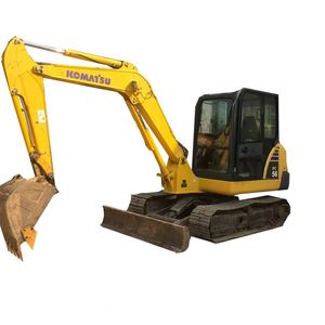 รถขุดไฮดรอลิกแบบตีนตะขาบ Komatsu PC56 มือสอง น้ำหนัก 5 ตัน เกียร์ Kawasaki ปั๊ม Kawasaki คุณภาพสูง คุ้มค่า ราคาประหยัด เครื่องจักรก่อสร้าง ปี 2023 มอเตอร์ - Product Image 1