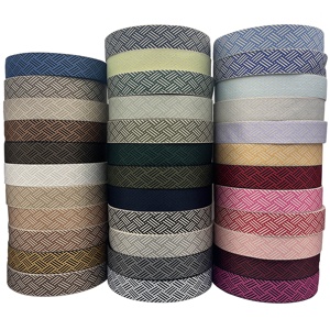 Mây dệt Mẫu Jacquard <span class=keywords><strong>Polyester</strong></span> vải 100% <span class=keywords><strong>polyester</strong></span> băng dây đeo 35 màu sắc thiết kế <span class=keywords><strong>38mm</strong></span> rộng - Product Image 4