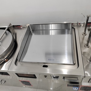 80В 12кВт Коммерческая индукционная гриль-плита из нержавеющей стали с плоской поверхностью, электрическая, для стейков и тэппаньяки - Product Image 3