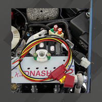 Câble d'alimentation rigide automobile 300V/600V avec fusible en ligne 4 broches, conducteur en cuivre étamé, faisceau de câblage en PVC