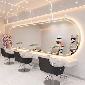 Miroir mural éclairé par LED, grand miroir de coiffeuse rétroéclairé pour salon de coiffure, salon de beauté - Product Image 4