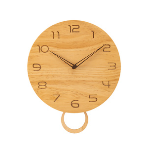 Horloge murale à pendule en bois avec logo personnalisé, <span class=keywords><strong>prix</strong></span> usine, pour la décoration intérieure - Product Image 6