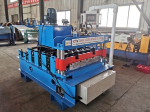 Fliesen Maschinen hersteller Rolle Ehemalige gerippte Aluminium dach Crimpen Fliesen für Farbe Stahl Metall bogen Dach platte Kurven maschine - Product Image 5