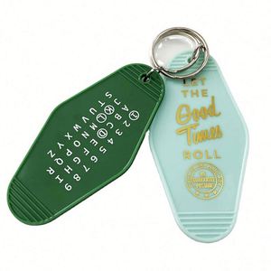 Design Wholesale <b>Custom</b> logo Motel <b>Keychains</b> Printed Plastic Vintage Motel <b>Keychains</b> - Product Image 6