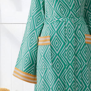 Peignoir unisexe 100% coton Best Seller Séchage rapide Vêtement de nuit d'été Tissu tissé respirant Léger Fabriqué en Turquie pour toute l'année - Product Image 4