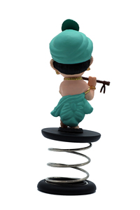 Dhyaan Bansidhar, Figura de Krishna en Tono de Piel, de Plástico, para el Tablero del Automóvil y el Templo del Hogar, Flauta Decorativa Kanha, Adorno Funspring - Product Image 3