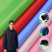 Tissu en gros Polyester taffetas 180T 70gsm soie taffetas matériel doublure tissu pour vêtements et sac
