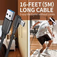 Cable de conexión USB 3,1 C para gafas de realidad virtual Oculus Quest 2, Cable de datos de interacción de ordenador humano, 3M, 5M
