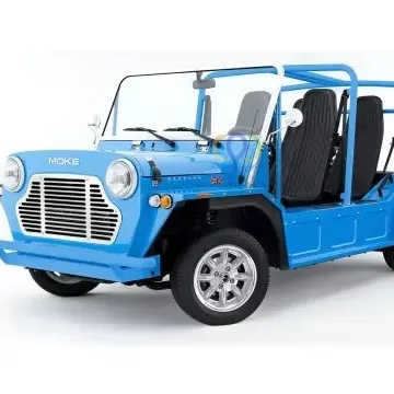 รถจี๊ปสีฟ้า2023รถบั๊กกี้ชายหาดไฟฟ้ามินิ Moke รถจี๊ปขนาดเล็กพร้อมแบตเตอรี่ลิเธียมเหล็กฟอสเฟต