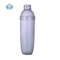 Minbin Gelas Plastik Transparan PC Mixer Minuman Shaker Alat Bar Pengocok Es Gelas Boba Botol Shaker Perlengkapan Hotel Restoran