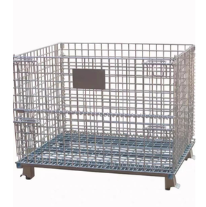 Fourniture directe grande <span class=keywords><strong>cage</strong></span> de stockage cages à palettes pliables en treillis métallique conteneur en treillis métallique pour palettes - Product Image 2