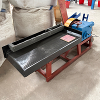 Équipement de valorisation de l'or : Table vibrante à petite échelle, séparateur gravimétrique de tailings d'or, table vibrante en fibre de verre