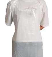 Tablier jetable en polyéthylène à usage unique, imperméable et anti-taches, pour barbecue, salon et transformation alimentaire