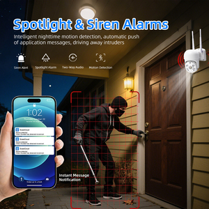 3MP 360 Độ Zoom Quang Học 10X Wifi Máy Ảnh Được Xây Dựng Trong Loa Màu Sắc Rõ Ràng Tầm Nhìn Ban Đêm Xoay Ngoài Trời An Ninh Máy Ảnh - Product Image 3