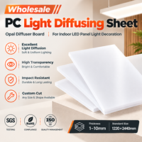Plaque diffuseur de lumière en polycarbonate PC, découpe sur mesure, opale, pour décoration de panneaux LED intérieurs - Vente en gros