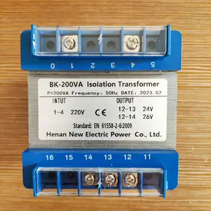 Transformateur elektrik transformatörleri 100va 200va 2000va 220v 12v