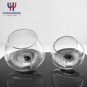 Rotatable <b>Tumbler</b> Old Fashioned Crystal Glass <b>Rocking</b> Whiskey Glasses Transparent Customized Printing - Product Image 3