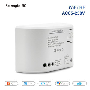 E0805 Alexa chuyển đổi thông minh tuya nhà thông minh 1CH 2CH <span class=keywords><strong>Wifi</strong></span> chuyển đổi 220V 85-250V USB 5V 10A relay không dây mô-đun tuya chuyển đổi - Product Image 4