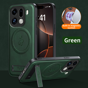 Étui en cuir avec support pour OPPO Find X9 Pro, pour Realme 15 14 C85 Pro Reno 14F, charge magnétique sans fil, protection antichoc - Product Image 4