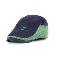 Nuevo diseño Niños Sombrero plano Newsboy Cap Niño Boinas elásticas Vintage Driver Hat