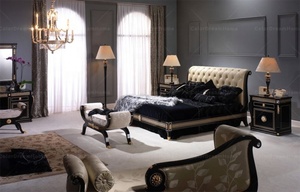 Luxury French Furniture <strong>Black</strong> Living Room <strong>Console</strong> <strong>Table</strong> with Mirror - Product Image 3
