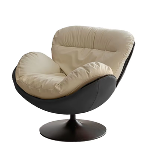 <span class=keywords><strong>Poltrona</strong></span> Girevole Confortevole - Sedia Singola Moderna e Minimalista <span class=keywords><strong>per</strong></span> Soggiorno, Balcone o Camera da Letto - Sedia <span class=keywords><strong>per</strong></span> Relax e Lettura - Product Image 2