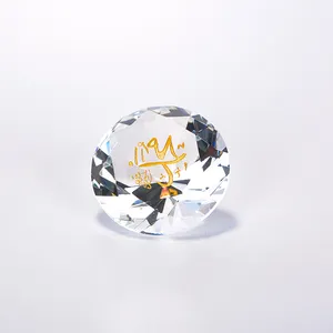Presente islâmico de diamante muhammad 60mm, cristal de diamante