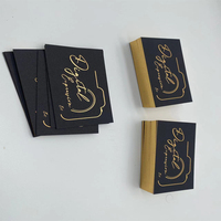 Design personnalisé de luxe brillant or bord feuille de remerciement carte de visite cartes de mariage papier Texture pour les petites entreprises