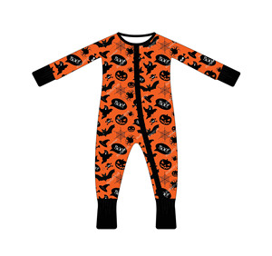 <span class=keywords><strong>Ropa</strong></span> de bebé de bambú ecológica para <span class=keywords><strong>Halloween</strong></span>, mono con cremallera y <span class=keywords><strong>ropa</strong></span> de dormir, pijamas al por mayor - Product Image 4