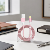 Câble de charge tressé en nylon économique USB-A vers Micro 5V, idéal pour les situations de fonctionnement, pièce de rechange de charge pour téléphone
