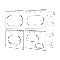 Gabarit de découpe de cercle de routeur acrylique universel Pro Gabarit de routeur à bois
