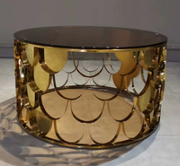 Table basse en marbre effet écailles de poisson, style nordique de luxe, moderne et minimaliste, pour salon, en acier inoxydable, convertible, design original