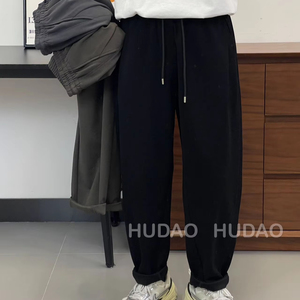 Pantaloni da uomo traspiranti da Joggers da uomo in vita elasticizzata Casual stile lavato ricamato leggero pantaloni oversize - Product Image 2