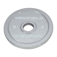 Plaques de poids de barre calibrées de 10 kg en acier chromé, logo personnalisé, utilisation à domicile ou en salle de sport commerciale