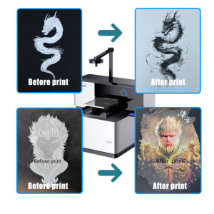 מדפסת חולצות DTG חדשה ישירות מהמפעל, בגודל A3 40*50 ס\\\"מ, CMYK+לבן, עם אחריות לשנה, להדפסה על חולצות כותנה וקפוצ'ונים. - Product Image 5